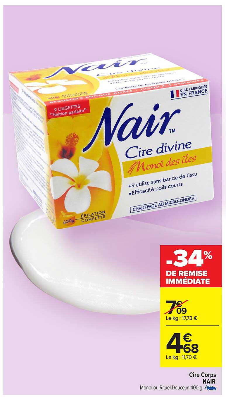 Cire divine Monoï des îles