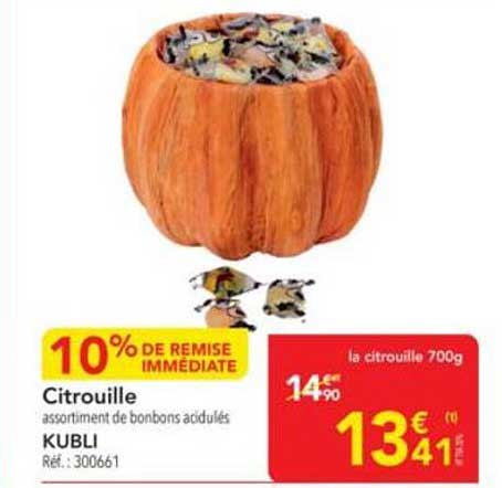 Citrouille assortiment de bonbons acidulés KUBLI