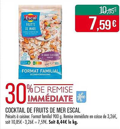 COCKTAIL DE FRUITS DE MER ESCAL