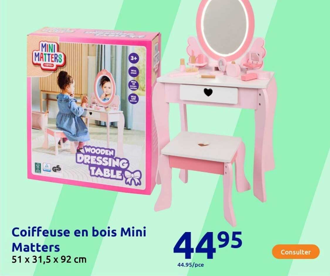 Coiffeuse en bois Mini Matters