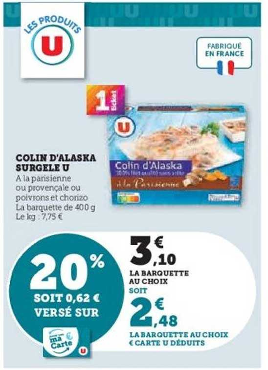 COLIN D'ALASKA SURGELE U