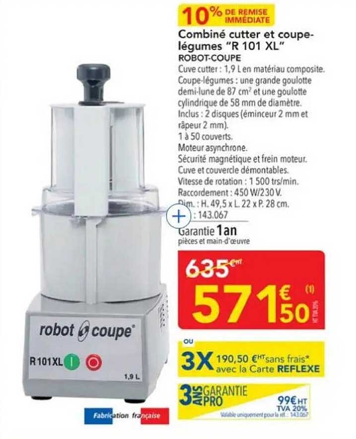 Combiné cutter et coupe-légumes “R 101 XL”