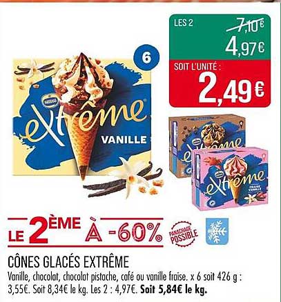 CÔNES GLACÉS EXTREME