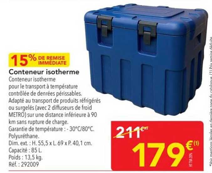 Conteneur isotherme