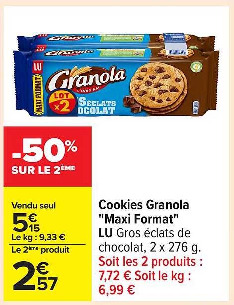 Cookies Granola "Maxi Format"