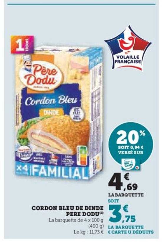Cordon Bleu de Dinde Père Dodu