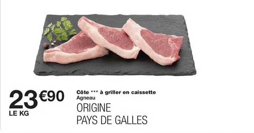 Côte *** à griller en caisseette