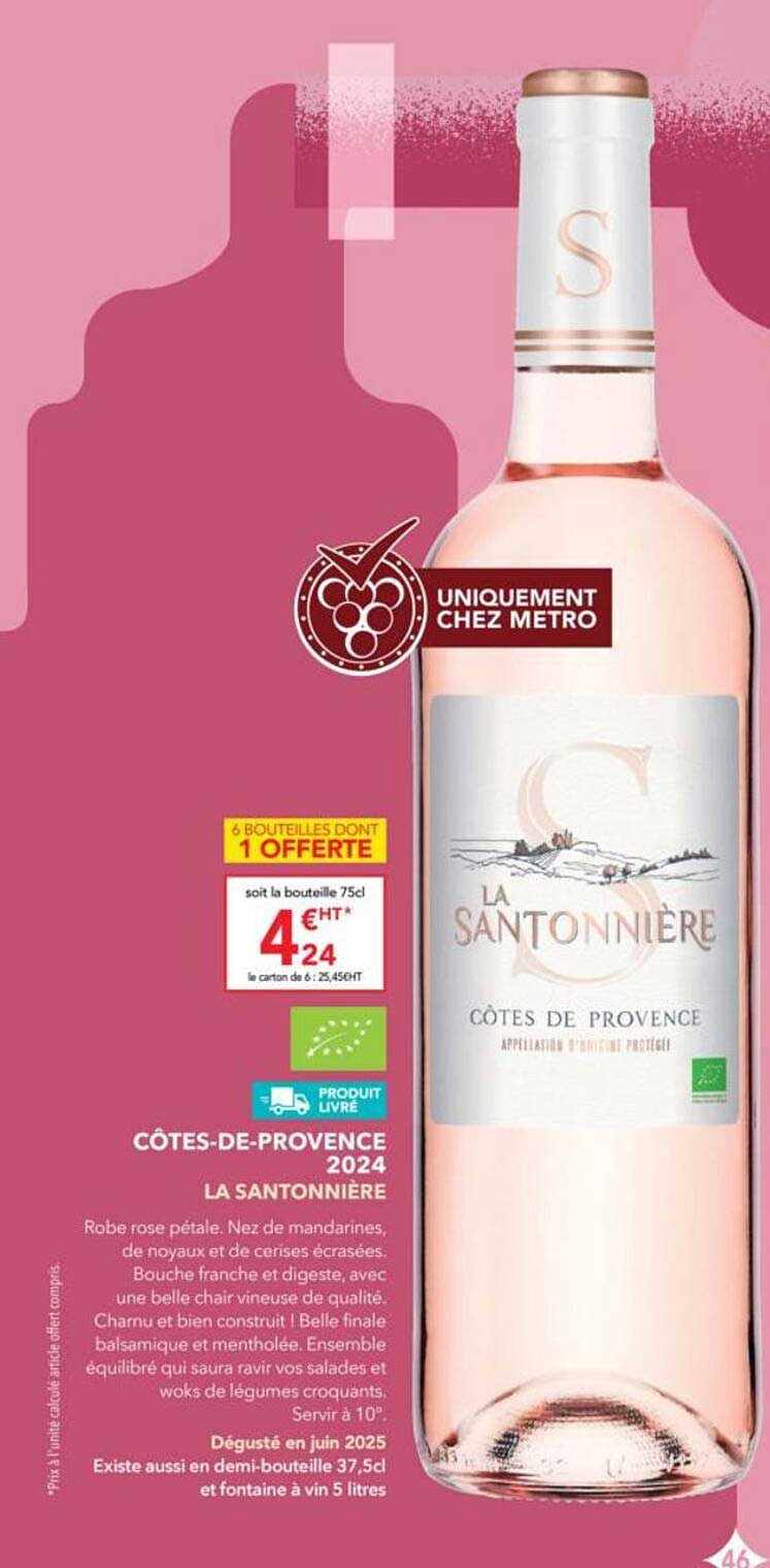 CÔTES-DE-PROVENCE 2024 LA SANTONNIÈRE