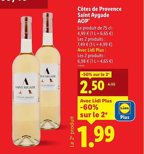 Côtes de Provence Saint Aygade AOP*