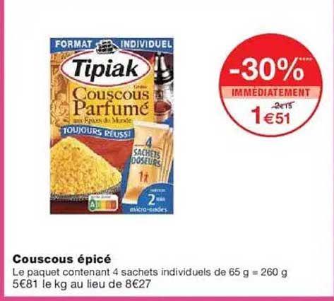 Couscous épicé