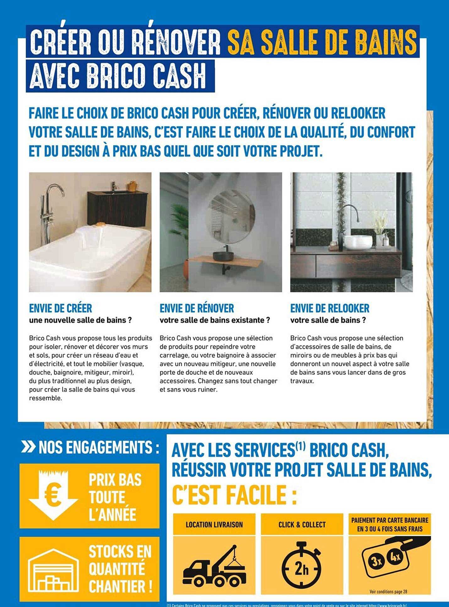 CRÉER OU RÉNOVER SA SALLE DE BAINS AVEC BRICO CASH