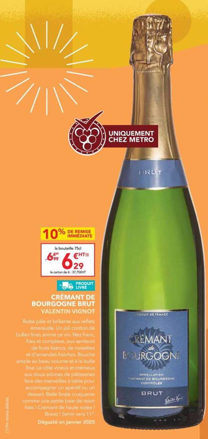 CRÉMANT DE BOURGOGNE BRUT VALENTIN VIGNOT
