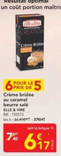 Crème brûlée au caramel beurre salé