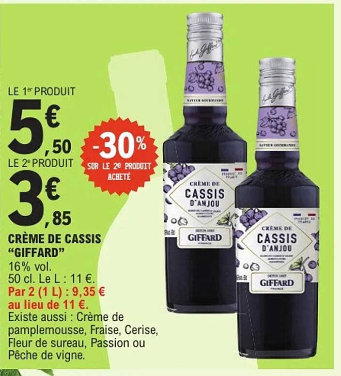 CRÈME DE CASSIS "GIFFARD"