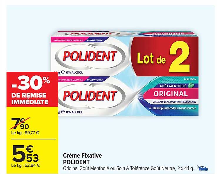 Crème Fixative POLIDENT