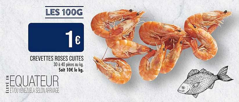 CREVETTES ROSES CUITES