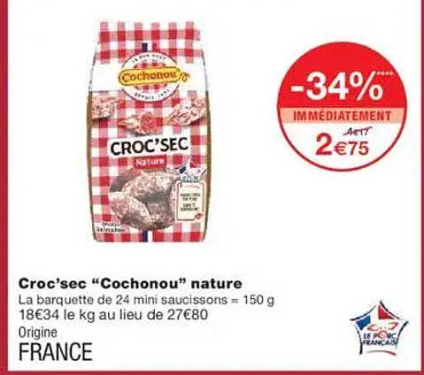Croc'sec "Cochonou" nature