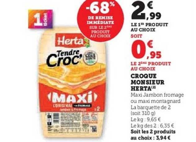 CROQUE MONSIEUR HERTA