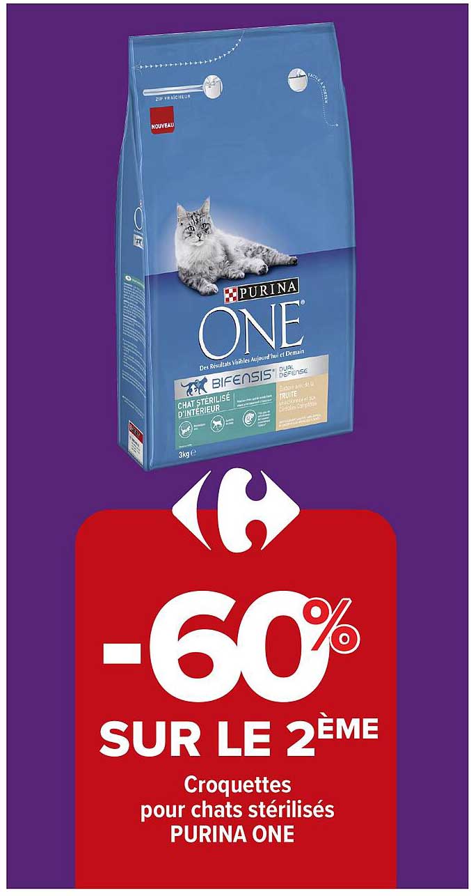 Croquettes pour chats stérilisés PURINA ONE