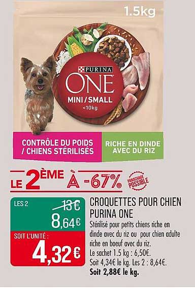 CROQUETTES POUR CHIEN PURINA ONE