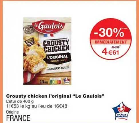 Crousty chicken l'original "Le Gaulois"
