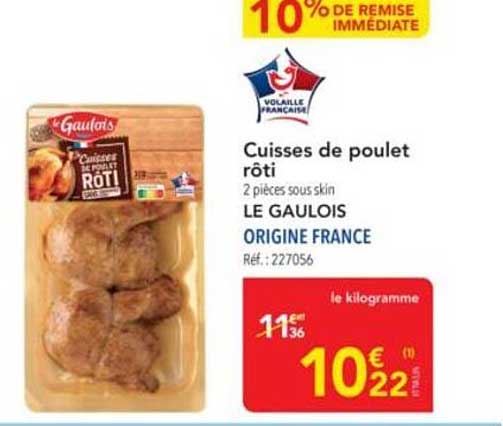 Cuisse de poulet rôti