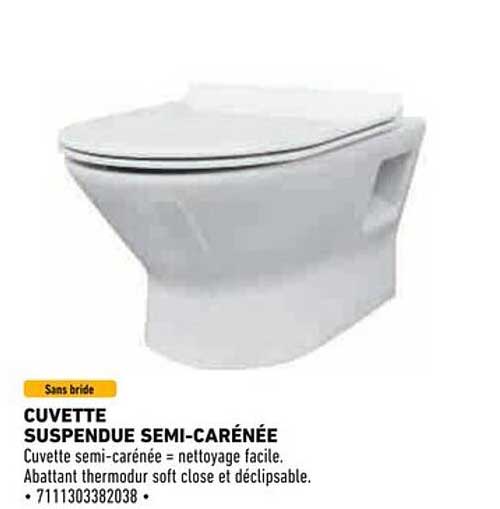 CUVETTE SUSPENDUE SEMI-CARÉNÉE