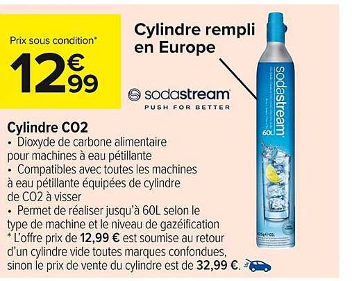 Cylindre rempli en Europe