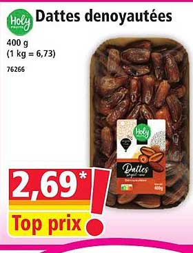Dattes dénoyautées