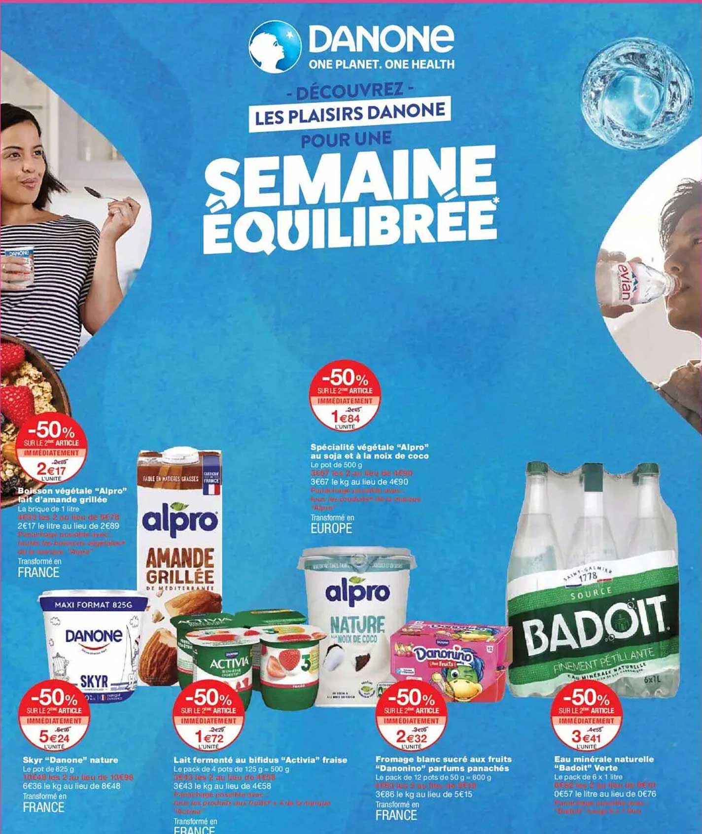 Découvrez les plaisirs Danone pour une semaine équilibrée