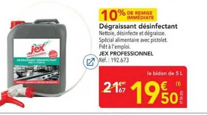 Dégraissant désinfectant