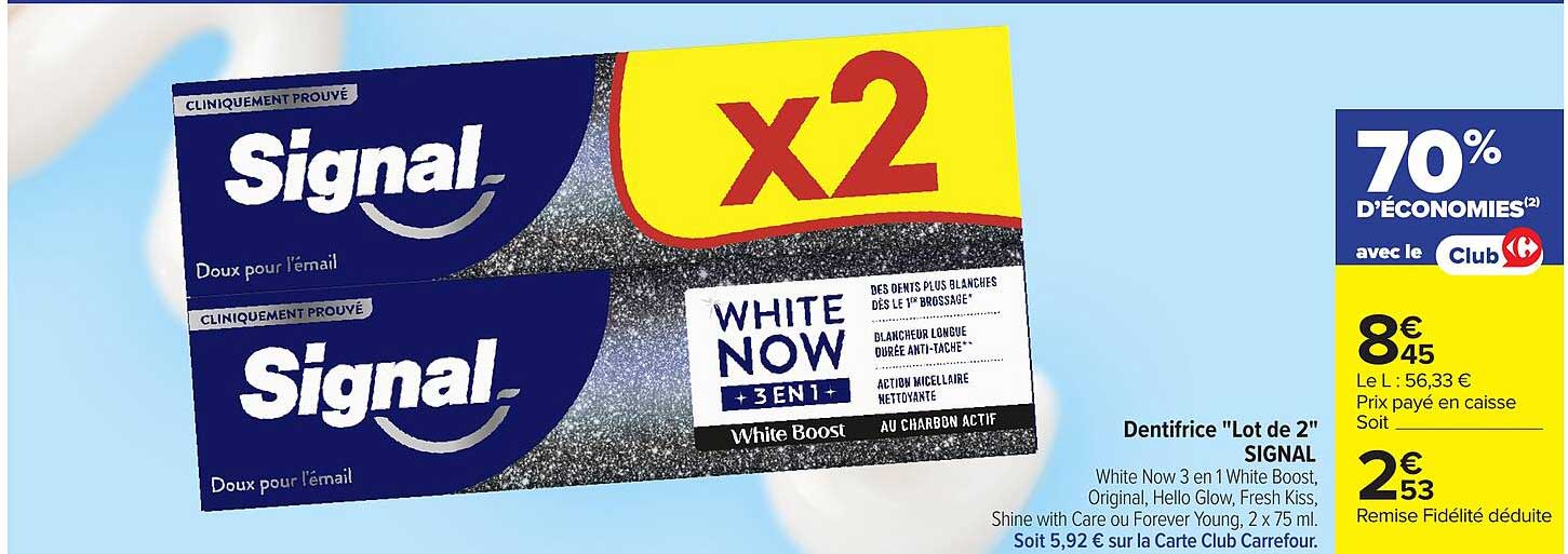 Dentifrice "Lot de 2" SIGNAL