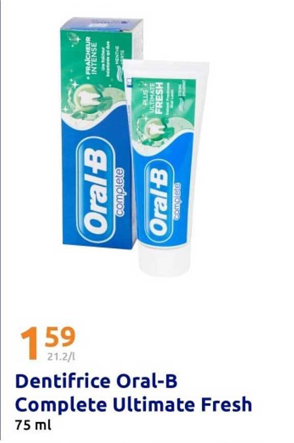 Dentifrice Oral-B Complete Ultimate Fresh