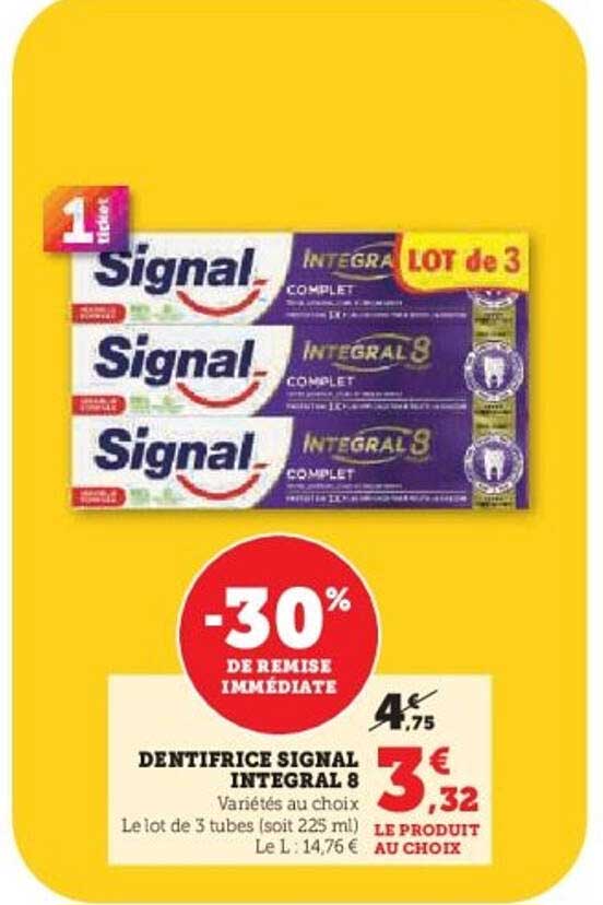DENTIFRICE SIGNAL INTEGRAL 8