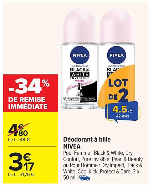 Déodorant à bille NIVEA
