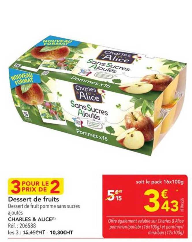Dessert de fruits