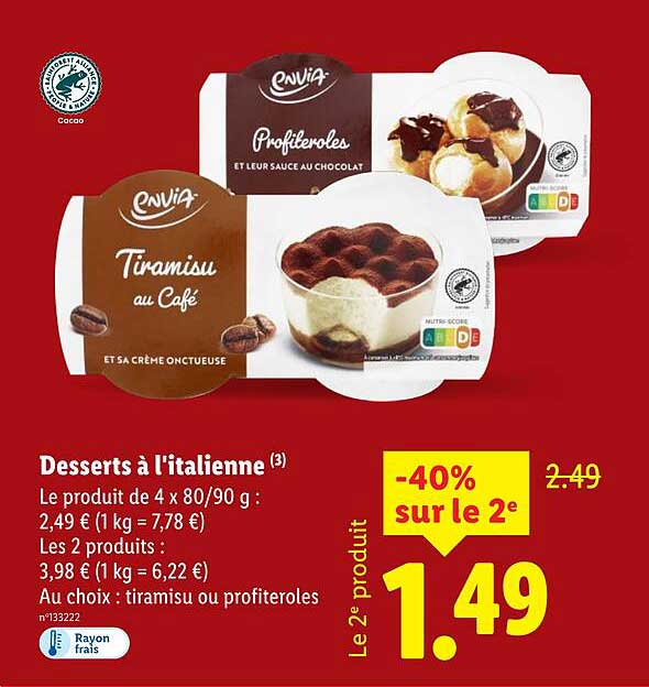 Desserts à l'italienne