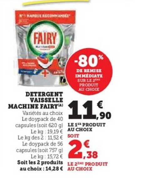 DÉTERGENT VAISSELLE MACHINE FAIRY