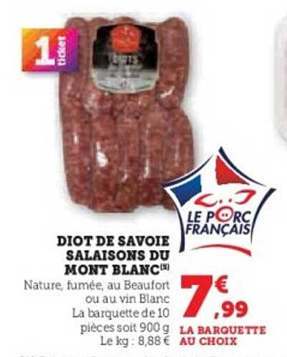 DIOT DE SAVOIE SALAISONS DU MONT BLANC