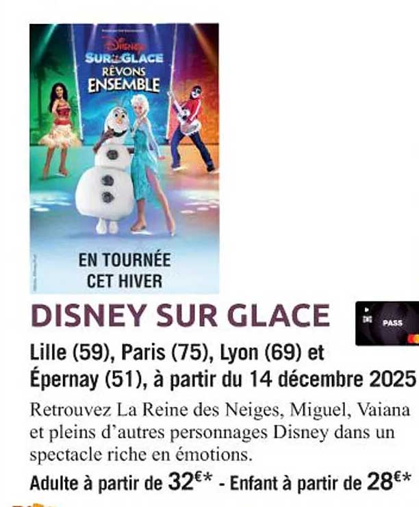 DISNEY SUR GLACE