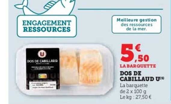 DOS DE CABILLAUD U