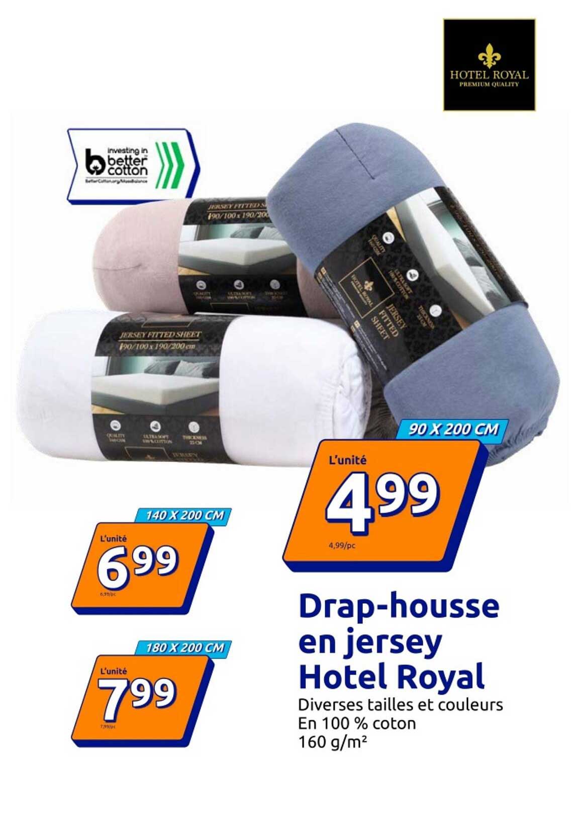Drap-housse en jersey Hotel Royal