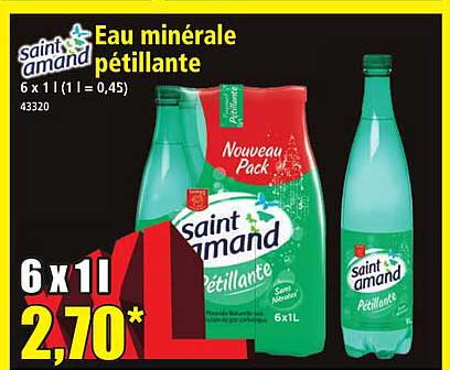 Eau minérale pétillante