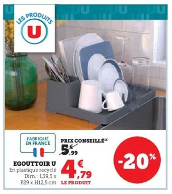 ÉGOUTTOIR U