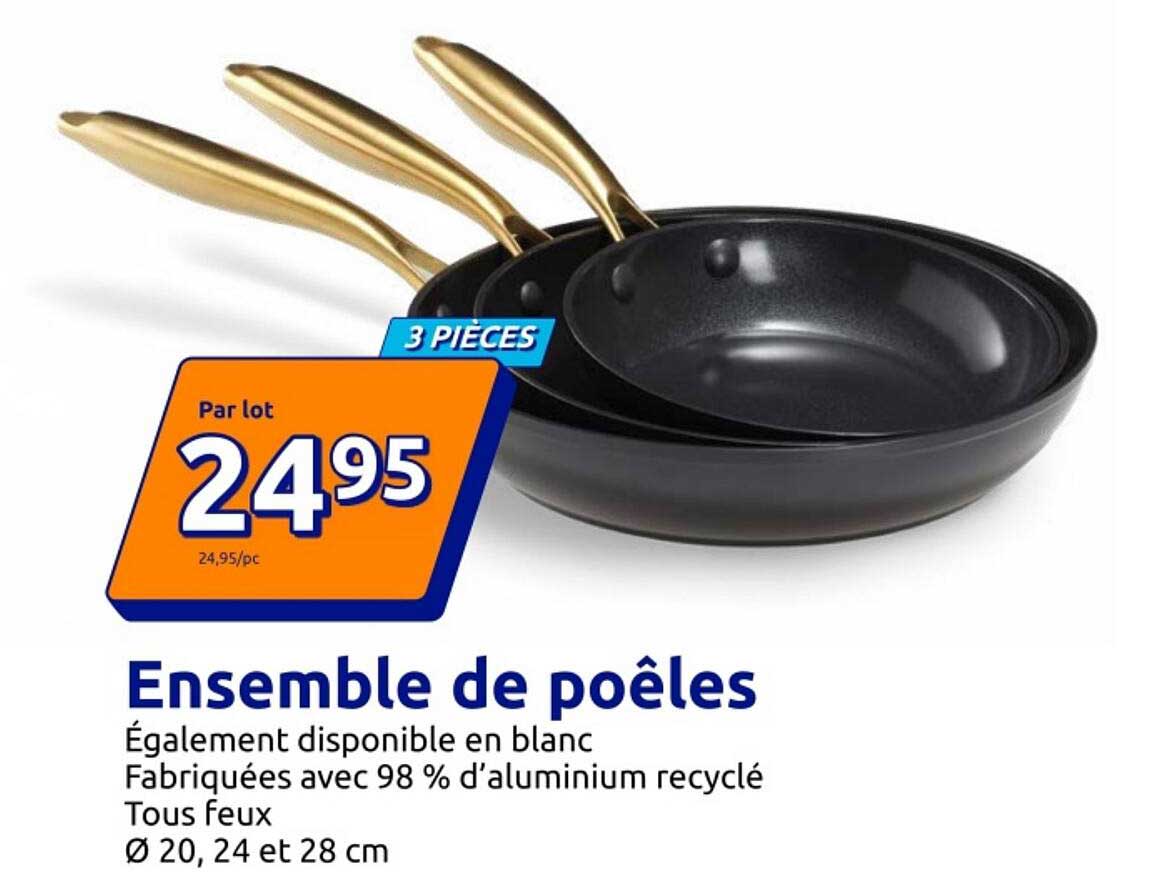 Ensemble de poêles