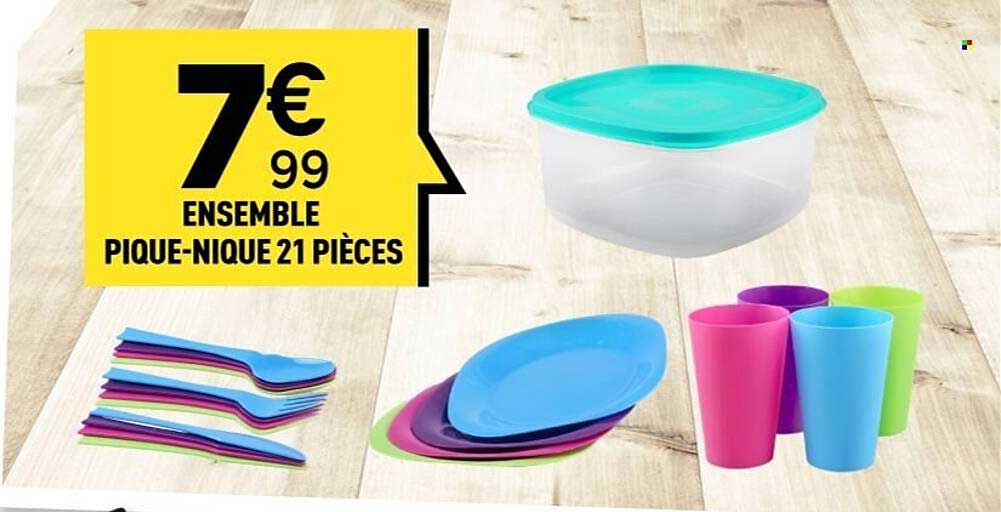 ENSEMBLE PIQUE-NIQUE 21 PIÈCES