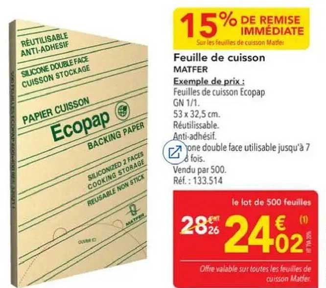 Feuille de cuisson MATFER