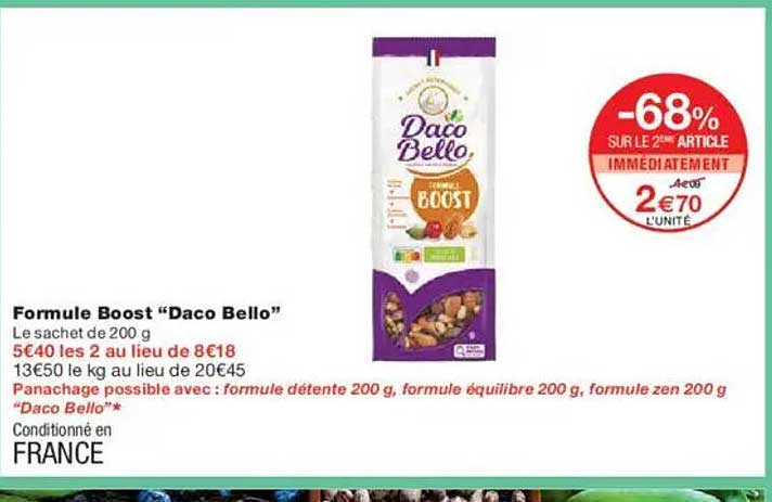 Formule Boost “Daco Bello”