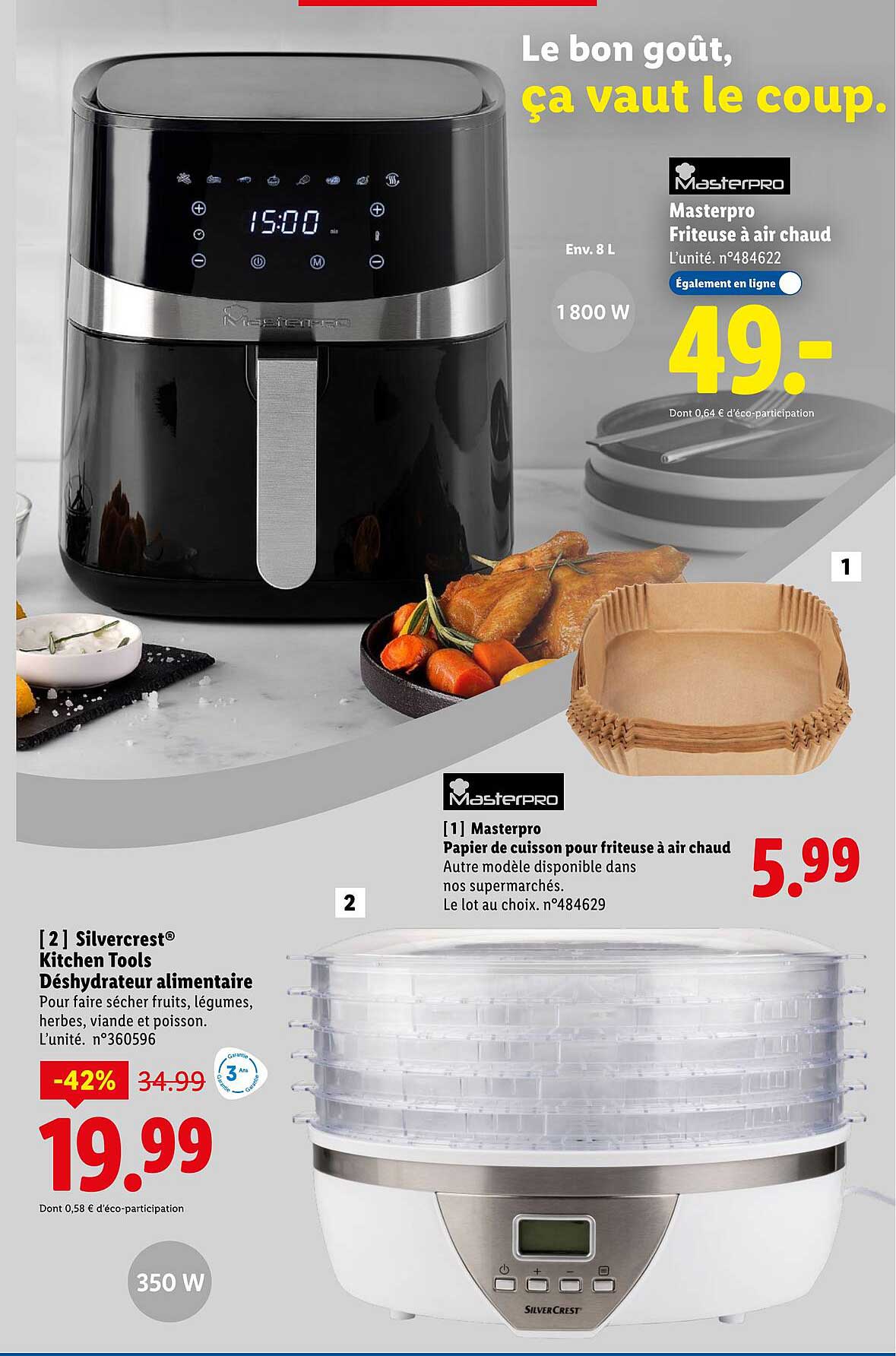 Friteuse à air chaud Masterpro