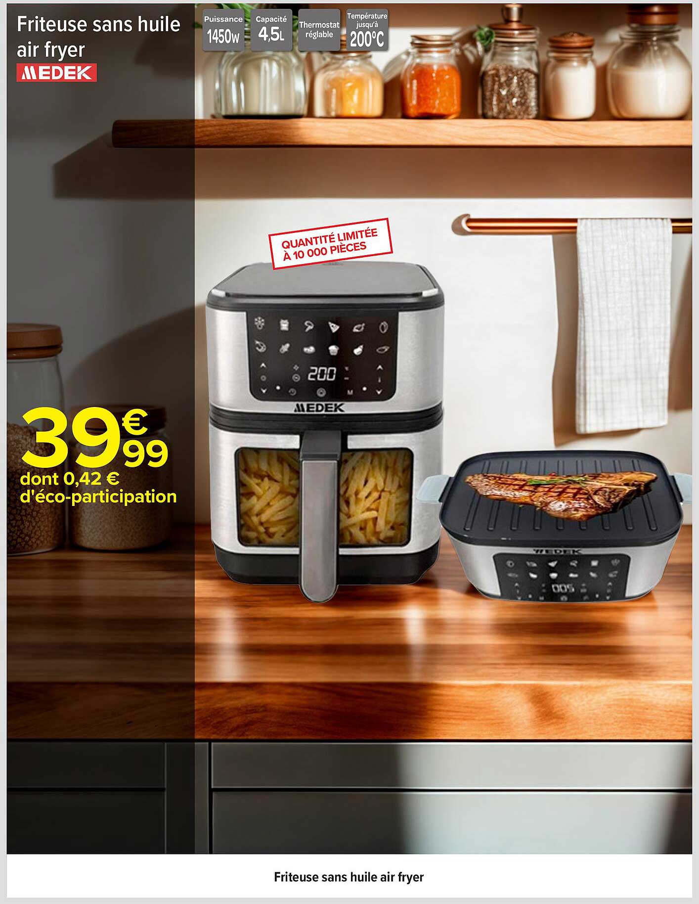 Friteuse sans huile air fryer